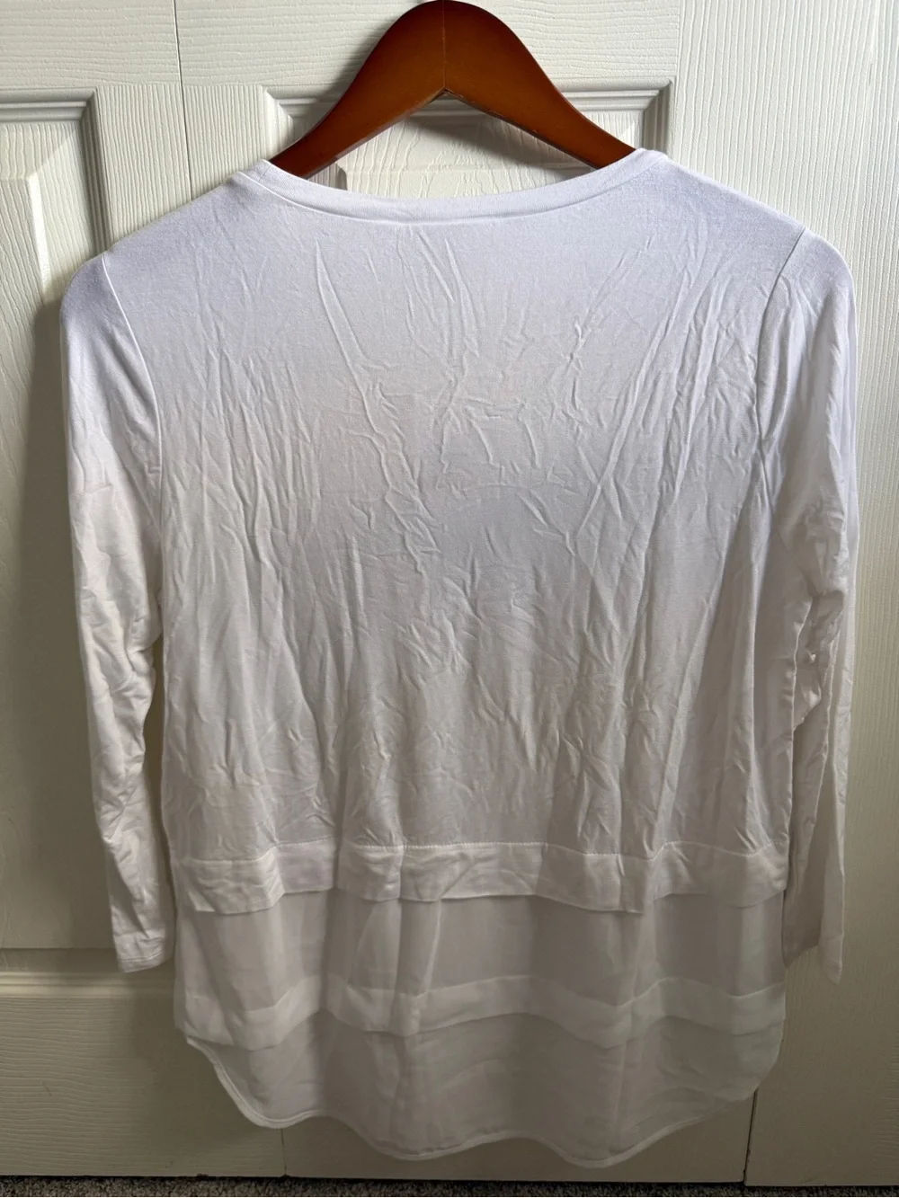 Michael Kors White Long-Sleeve Top with Navy Cowboys Star